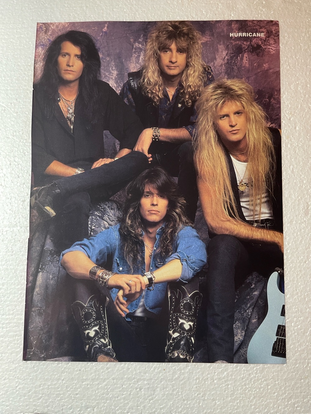 Hurricane Band Pinup - 80s Rock Photo